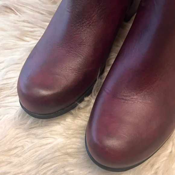 WOLKY ‘Idalia’ Oxblood Leather Booties - Picture 5 of 15